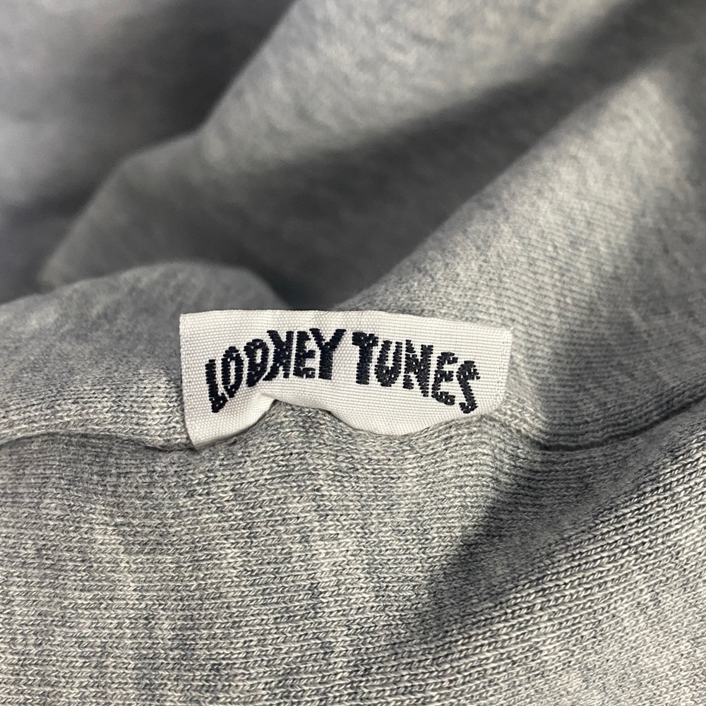 Vintage 1991 Acme Clothing Looney Tunes Golf Embroidered Grey Sweatshirt XL - Picture 7 of 8